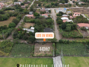 Terreno Urbano de 440m2 en Venta junto al Polideportivo Libertad – Catamayo